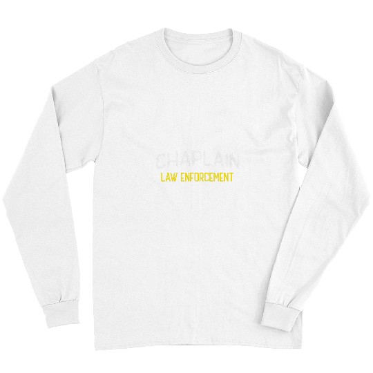 Police Job Chaplain Law Enforcement Police White Yellow Long Sleeves