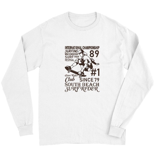 International Championship Surfing South Beach Surf Rider 89 Long Sleeves
