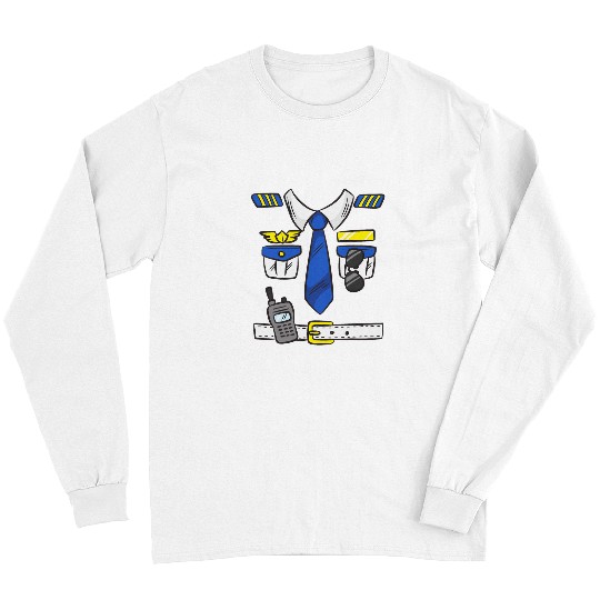 Discover Funny Group Matching Halloween Police Officer Costume Kids Long Sleeves