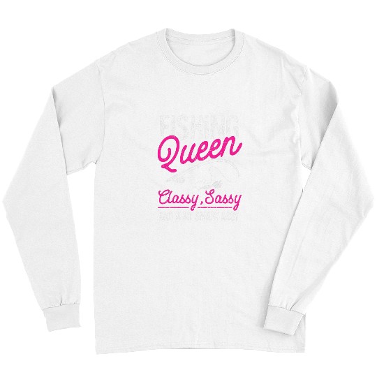 Discover Funny Trout Fishing Queen Ladies Women Girls Fishermen Lover Long Sleeves