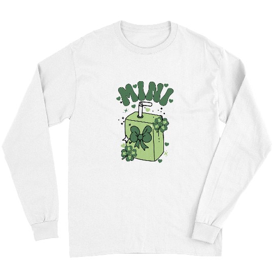 Coffee Fun Mama Mini Cute Coffee milk St Patricks Day Women Men Kids Long Sleeves