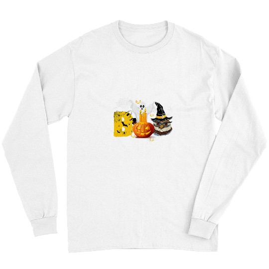 Discover Owl Pet Scary Boo Halloween Pumpkin With Owl Witch Hat Long Sleeves