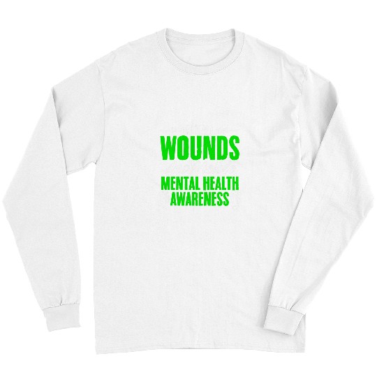 Not All Wounds Visible Mental Health People With Depression Long Sleeves