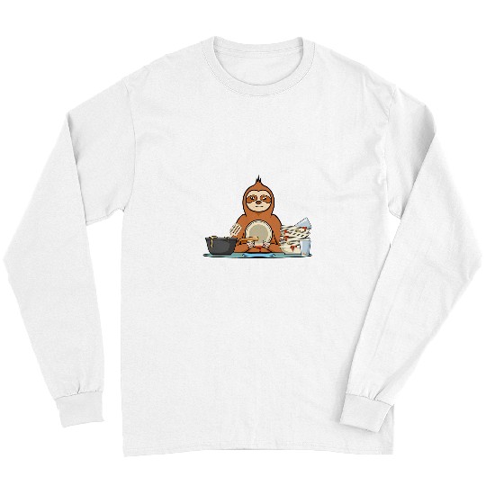 Discover Sloth Pet Making Household Rodent Washing Dishes Long Sleeves