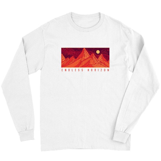 Endless Horizon Hiking Camping Nature Lover Hiker Camper Long Sleeves