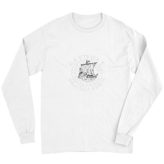 Norse Mythology Flokis Kattegat Viking Ship Valhalla Awaits Long Sleeves