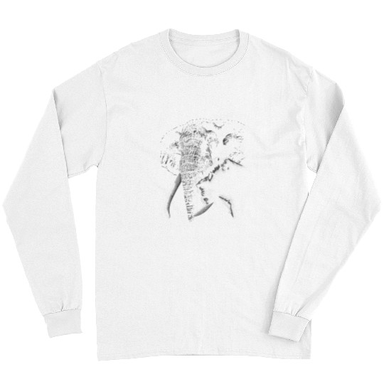 Lion Pet and Elephant the beast animals in Africa Long Sleeves