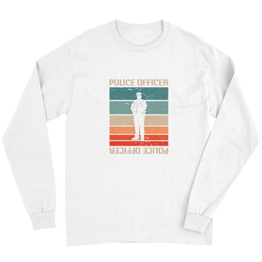 Police Job Retro vintages Police Officer Law Enforcement 2 Long Sleeves
