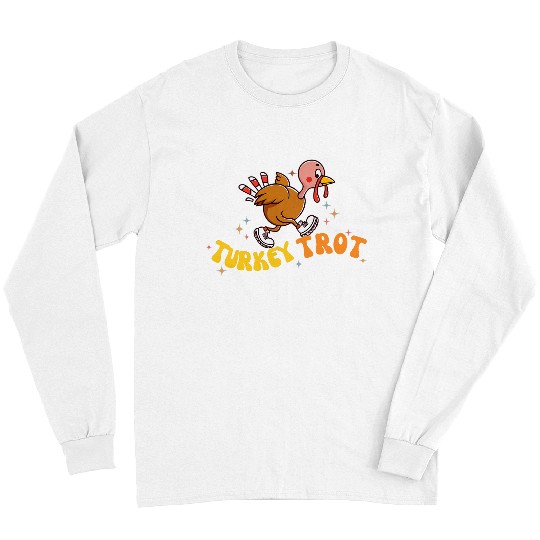 Groovy Thanksgiving Team Turkey Trot Squad Running Race Long Sleeves