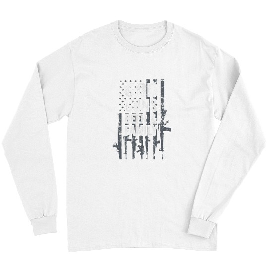 Beer Fun GOD GUNS BEER FAMILY USA Flag Drinking Conservative Long Sleeves