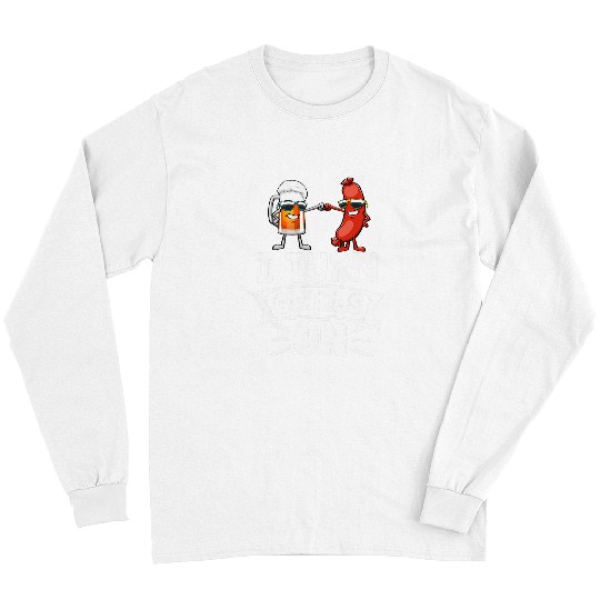 Beer Fun I Turn Grills On Funny Women Hot Dog Beer Foodie Long Sleeves