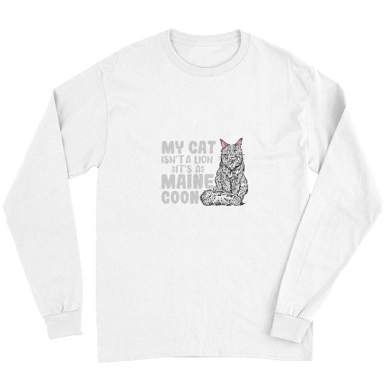 Lion Pet My Cat Isn t A Lion It s A Maine Coon Big Fluffy Cat Breeds Long Sleeves
