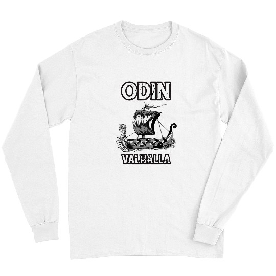Odin Valhalla Viking Ship Long Sleeves