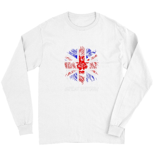 Lion Pet Union Jack Lion British Flag Long Sleeves