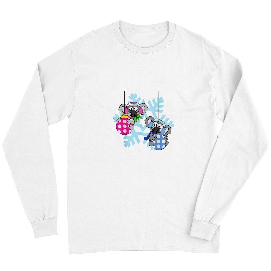 Koala Pet bear Christmas Balls Winter Snowflake Snow Long Sleeves