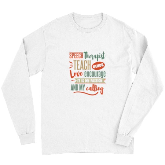 Pathologist Speech Therapy SLP Pathology 1 Long Sleeves