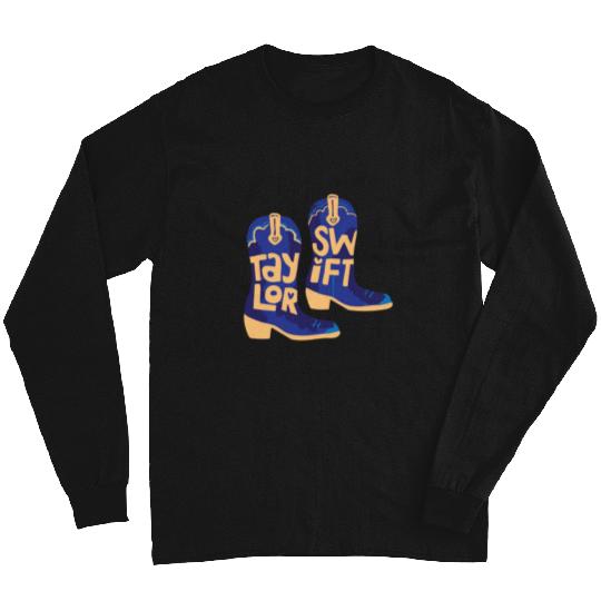 Discover Taylor cowgirl boots blue Long Sleeves