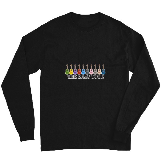 Discover The Eras Tour with Colorfusl Guitars Taylors Swifts T-Shirt Long Sleeves