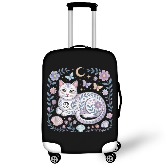 Cancer Zodiac Cat Mystical Art Luggage Covers