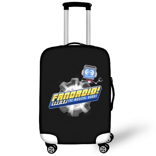 Fandroid Logo with Waving Fandroid Luggage Covers