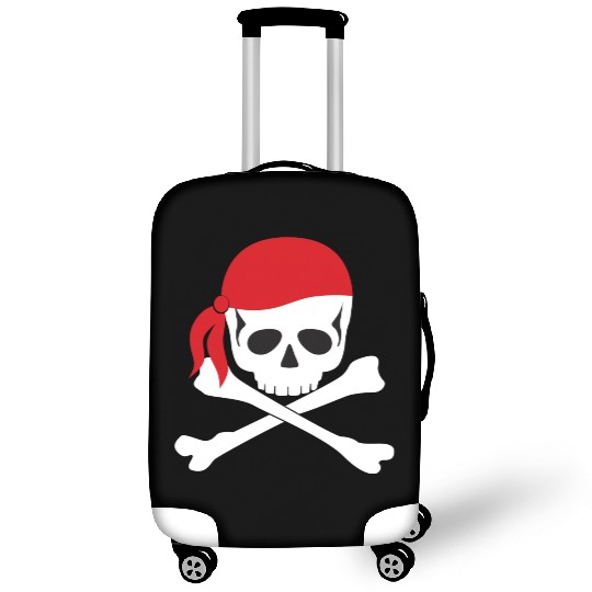White Skull & Crossbones Luggage Covers