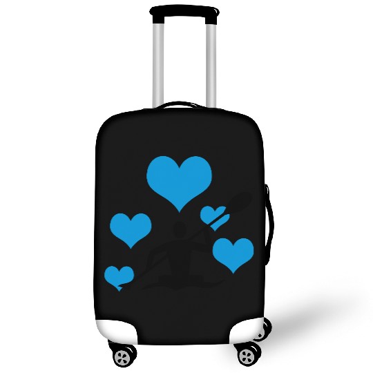 Canoe with 5 hearts Luggage Covers
