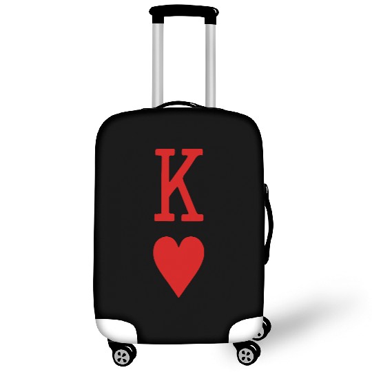 King of Hearts Vector Luggage Covers