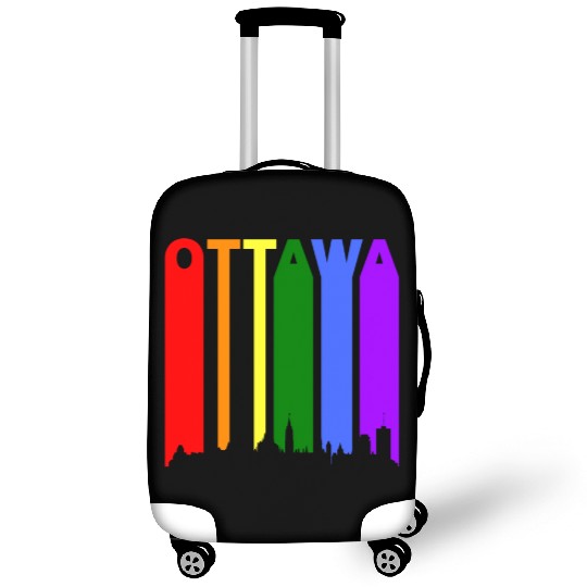 Ottawa Canada Rainbow Skyline LGBT Gay Pride Luggage Covers