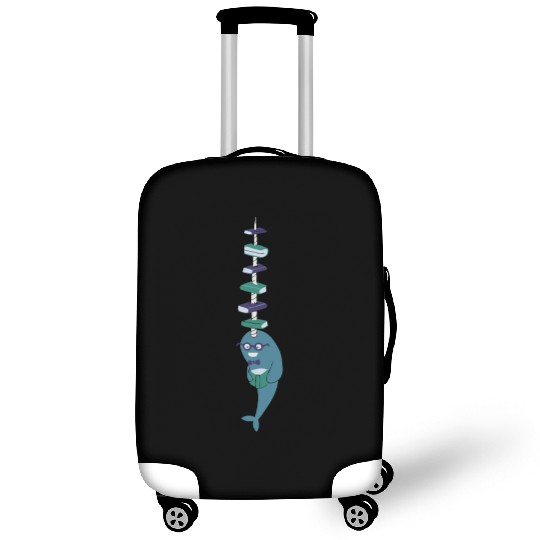 Never Give a Narwhal a Library Card Luggage Covers
