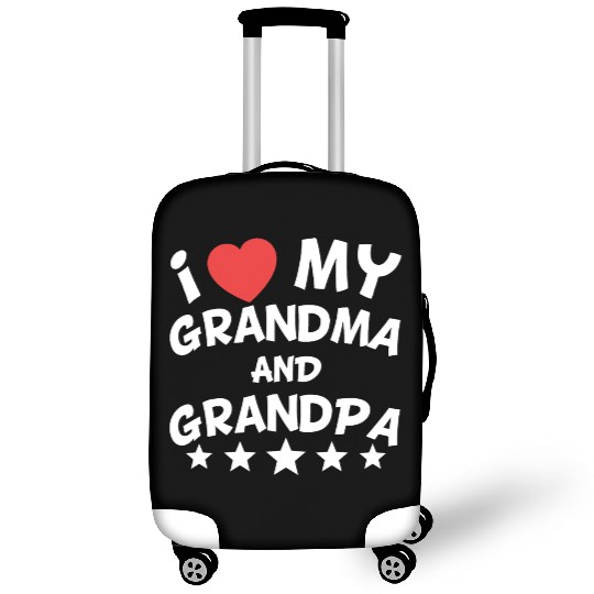 I Heart My Grandma And Grandpa Luggage Covers