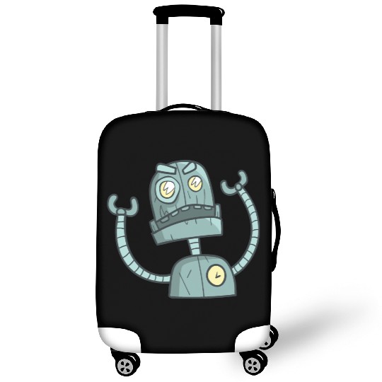 Angry robot Luggage Covers