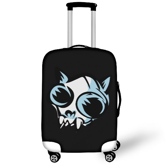 cat skull Luggage Covers