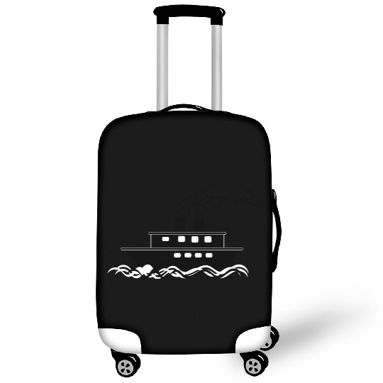 ship boat canoe sailboat submarine yacht anchor136 Luggage Covers
