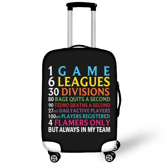 League of Legends troll rage quit and flamers Luggage Covers
