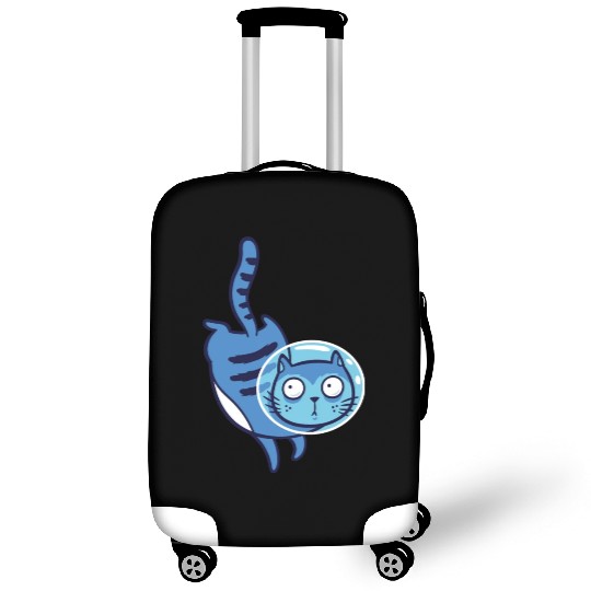 Space cat Luggage Covers