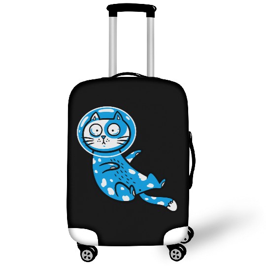 Space cat Luggage Covers