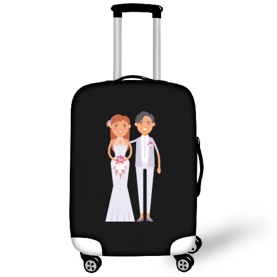 wedding couple Luggage Covers