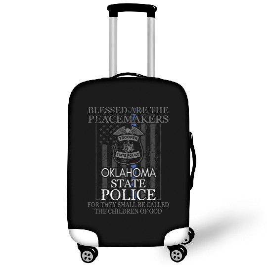 Oklahoma Highway Patrol Saint Michael Police Prayer Luggage Covers