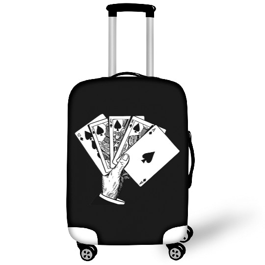Royal Flush Vintage Illustration Luggage Covers
