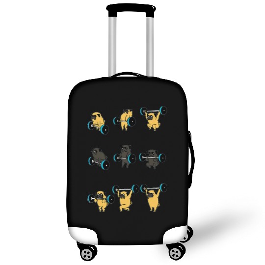 Pug Gym Luggage Covers
