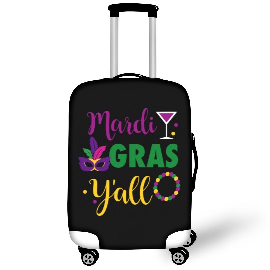 Mardi Grass Y'All Luggage Covers