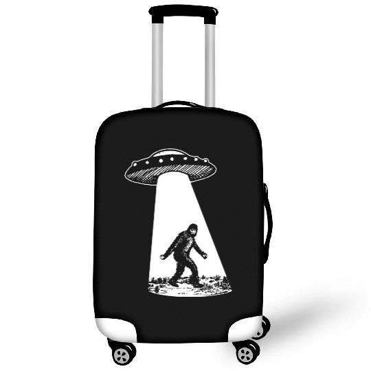 Bigfoot UFO Luggage Covers Sasquatch Alien Abduction