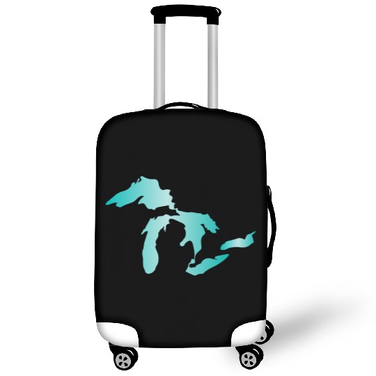 Great Lakes Aqua Luggage Covers