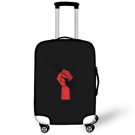 Resist Prohibition, Fist and Beer Bottle Design Luggage Covers