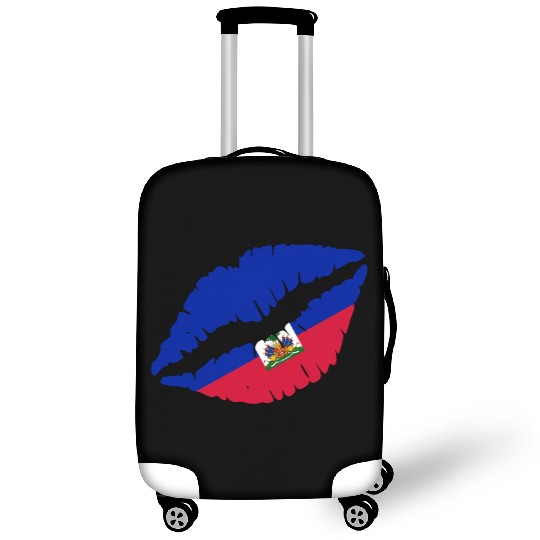Haiti Kiss Flag Club Soccer Gift Idea Birthday Luggage Covers