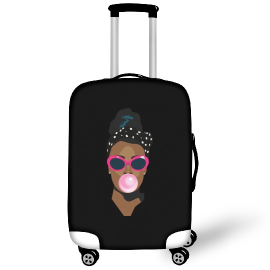 Trudy’s Creative Retro b/w Polka Dot Girl Luggage Covers