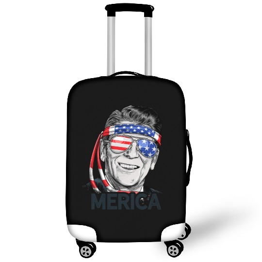 Reagan Ronald Merica 4th of July Luggage Covers Men Women US President Gifts