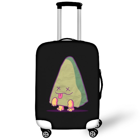 It's not an avocado , it's a zombie triangle! Luggage Covers