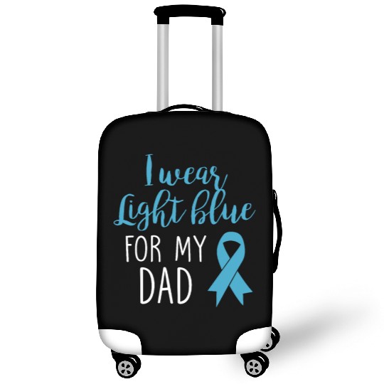I Wear Light Blue For Dad Luggage Covers Prostate Cancer