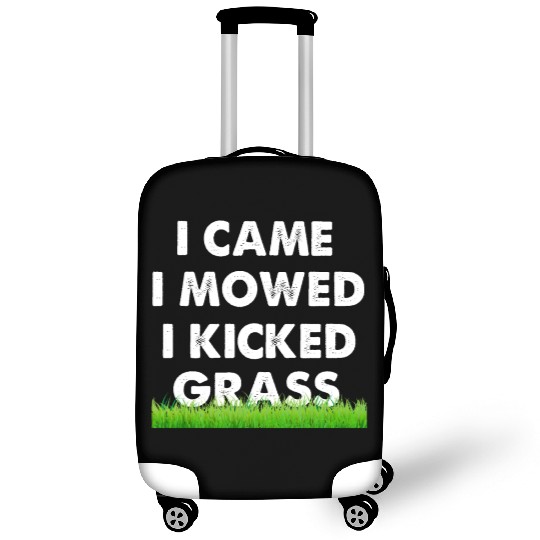 I Came I Mowed I Kicked Grass Luggage Covers